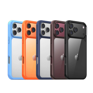 Custodia per telefono <span class=keywords><strong>trasparente</strong></span> in PC con retro opaco in TPU anti-shock per <span class=keywords><strong>iPhone</strong></span> 18, <span class=keywords><strong>cover</strong></span> per <span class=keywords><strong>iPhone</strong></span> 18 Pro Max 17 Funda - Product Image 1