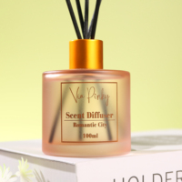 Diffuseur de parfum à bâtonnets aromatiques en gros, marque privée OEM, 100 ml, senteur romantique de ville, huile essentielle naturelle, parfum d'intérieur longue durée