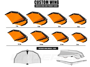 บอร์ดเป่าลมมีปีกแบบเต็มแพ็คสำหรับฟอยล์ชุดอุปกรณ์เสริมคาร์บอน - Product Image 2