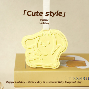 Adorable colgante de yeso con forma de cachorro para aromaterapia, regalo creativo para coche, incienso colgante para armario, pieza de yeso aromático, regalo al por mayor - Product Image 5