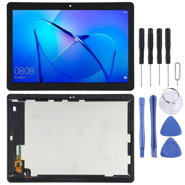 Wholesale Price LCD Screen and Digitizer Full Assembly with Frame for Huawei MediaPad T3 10 AGS-L09/AGS-L03/AGS-W09(Black)