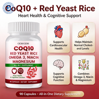 Complément Herbal CoQ10 300mg en Capsules Marque Blanche Oméga-3 Santé Cardiaque Soutien Immunitaire Complexe Coenzyme Q10 10 en 1 Capsules