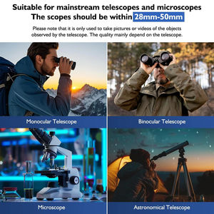 טלסקופ דיגיטלי HD WiFi עם מיקוד אוטומטי עבור טלסקופים 25 מ\\\"מ-50 מ\\\"מ, 4 מיליון פיקסלים, טווח עד 1000 מטר, מצלמת טלסקופ ניידת - Product Image 2
