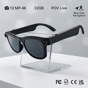 Gafas Inteligentes 2026 WK106 con Grabación en Vivo POV de 13MP, Cámara 4K de 32GB, Navegación IA, Traducción y Cámara de 13MP - Product Image 1