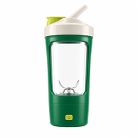 Bouteille shaker automatique avec couvercle, tasse mélangeuse de protéines électrique avec lame