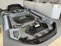 Nouveau kit carrosserie noir semi-carbone M-DRY pour Audi Q8 RSQ8, avec pare-chocs avant et arrière et jupes latérales