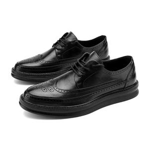 Zapatos Oxford de Hombre Británicos, Impermeables, de Cuero Genuino, Punta Cerrada, Hechos a Mano, para Boda, Formales, Casuales de Negocios, Antideslizantes, con Hebillas y Correas - Product Image 1