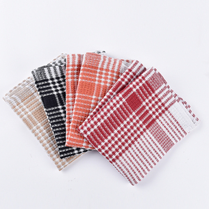 Torchon de cuisine personnalisé torchon à vaisselle mouchoir textile <span class=keywords><strong>petit</strong></span> carré 100% coton haute qualité ensemble de torchons teints en fil - Product Image 3