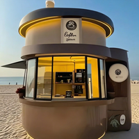Camion de café mobile, remorques de concession de café, chariot de café portable, mini chariot à donuts, chariot alimentaire en acier inoxydable intégré pour hot-dogs et snacks
