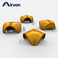 Tente gonflable Airvon avec base en PVC et tissu résistant aux UV pour les grands événements en plein air