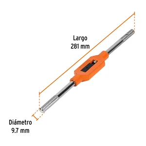Poignée de robinet Truper 1/2 'en acier de type club pour l'application d'outil à main de taraudage de filetage - Product Image 2