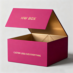 Customizable Color Luxury Rigid Magnetic Book Shaped Elegant Gift Box with Ribbon Closure - Product Image 4