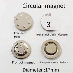 Badge nominatif rond magnétique doré pour fixation, avec aimant puissant en néodyme Ndfeb, personnalisé, de haute qualité - Product Image 3