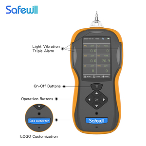 Safewill 6-in-1 đa khí Màn hình Nhà cung cấp Trung Quốc cho Nitơ Tester và 6 <span class=keywords><strong>Gas</strong></span> <span class=keywords><strong>Detector</strong></span> co/CO2/O2/H2S/VOC/<span class=keywords><strong>CH4</strong></span> phân tích khí" - Product Image 3