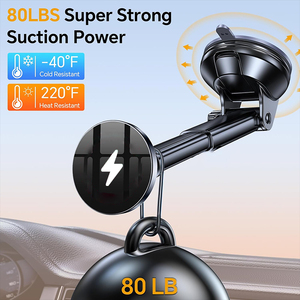 Caricabatterie magnetico per auto con supporto per parabrezza con magnete per cellulare in auto per <span class=keywords><strong>iPhone</strong></span> 16 15 Pro Max 14 <span class=keywords><strong>Plus</strong></span> 13 12 nuovi 2025 - Product Image 5