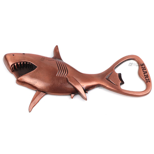 Custom Design Logo Zink Legering Strand Zee Dier Souvenir Vis Vorm Koelkast Magneet Flesopener - Product Image 2