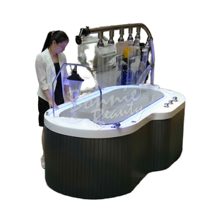Table de <span class=keywords><strong>massage</strong></span> et lit de douche <span class=keywords><strong>Vichy</strong></span> BonnieBeauty avec bain de vapeur, construction en métal et acrylique, usage hôtelier et commercial - Product Image 1