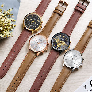 Montre à quartz pour homme MEGIR 2011L, élégante, fabriquée en Chine, bracelet en acier exclusif, chronographe 24 heures, date automatique, montre-bracelet - Product Image 6