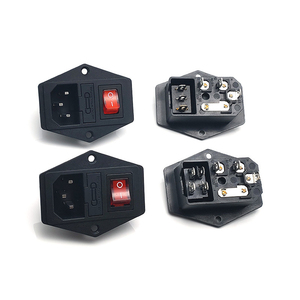 AC-01A C14 Charger DB-14 Adapter Connector DB-14 Power Female JACK <b>Plug</b> <b>with</b> <b>Switch</b> DB-14 Fuse DB-14 AC Power Socket - Product Image 5