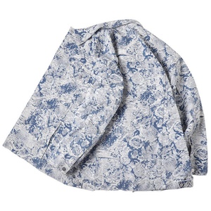 Chaqueta de Primavera de Marca Moderna para Hombre, Unisex, Estilo Informal, Jacquard, Hip Hop, Holgada, de Mezclilla, con Cuello Alto, Ideal para Parejas - Product Image 3