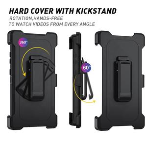 Étui de téléphone avec clip de ceinture noir en PC+TPU, vente chaude, support rotatif à 360 degrés, coque de téléphone combinée pour Samsung S26 S26 Ultra S26 Plus A-2630 - Product Image 3