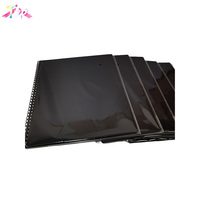 Carnets de notes lignés avec couverture en PP, format 8,5 x 11, reliure spirale noire, MOQ 1 pièce, en stock, prix abordable