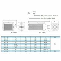 Filtre silencieux XY-05/XY-07/XY-10/XY-12/XY-15 pour sécheuse, compresseur d'air, pompe à vide, silencieux non absorbant