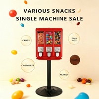 Distributeur automatique de capsules de bonbons et de poupées à collectionner ZENJET, fonctionnement à pièces, capacité de 600 pièces, facile à utiliser