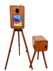 Support en bois double face de 18.5 pouces en chêne, adapté aux appareils photo reflex numériques iPad et aux boîtiers de cabine photo à écran tactile de Smartphone - Product Image 6