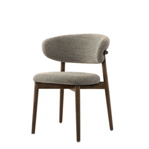 Sedia da pranzo in legno per <span class=keywords><strong>casa</strong></span>, con schienale artistico in pelle/tessuto e cuscino morbido, ideale per cucina, sala da pranzo e ristorante - Product Image 1