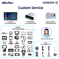 Meihua 9 "LHD/RHD Fascial Matten Noir Android Autoradio DVD Panneau Accessoire pour BMW Série 3 E90 2005-2012