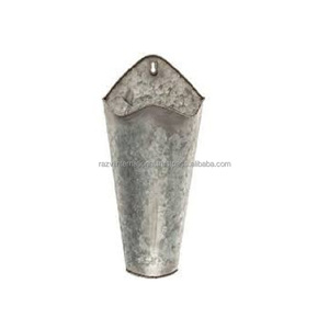 Jardinière murale décorative ronde en métal galvanisé, écologique et durable - Product Image 6