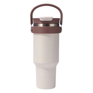 Nuevo Vaso Térmico de Acero Inoxidable 304 de 40oz con Asa y Doble Boquilla para Beber, Ideal para Coche, Hogar y Exteriores - Product Image 6