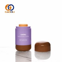 Tube de déodorant vide rechargeable en plastique torsadé personnalisé G&O Factory, avec impression sérigraphique, pour cosmétiques