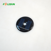 Panel Surya Epoxy Tanpa Bingkai Bulat Kustom FOLDSUN Diameter 46,5mm 2V Efisiensi Tinggi Ramah Lingkungan Modul PV Mono