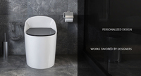 Toilette une pièce WC salle de bain en céramique toilette moderne luxe blanc brillant cuvette de toilette ensemble de toilette salle de bain