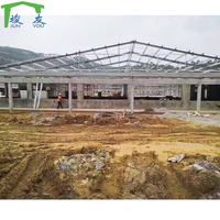 Bâtiment en structure d'acier galvanisé à chaud, poutres en H laminées à chaud, panneaux isolés, poulailler préfabriqué pour élevage avicole