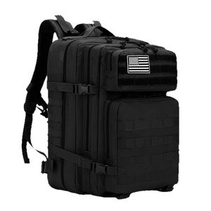 Tactical <b>Backpack</b> 36-<b>55L</b> Waterproof Outdoor Hiking Camping <b>Backpack</b> Unisex Solid Color Webbing Straps - Product Image 5