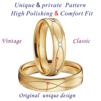 Bagues de mariage en plaqué or 18k pour femmes, bijoux pour femmes, bague anillos eheringer aneis anel de ouro feminino noivado
