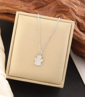 Collier Ailes d'Ange Bijoux pour Bébé Collier d'Ange Plaqué or Ailes d'Ange Colliers à breloques pour Femmes