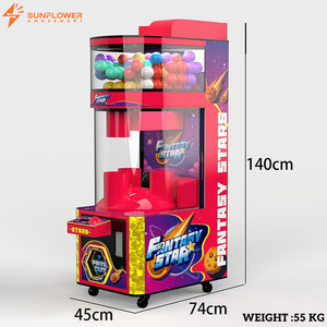 Distributeur d'œufs en capsule Sunflower 100 mm, machine à balles interactive Lucky Drop, nouveau design en métal, 2 joueurs - Product Image 2