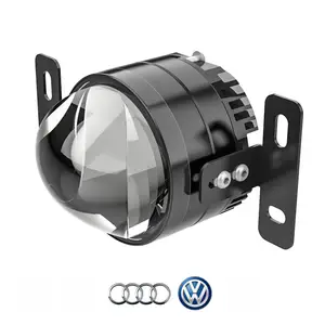 Factory direct customization 3.0" tri color foggy projector lens led fog headlights for id4 volkswagen audi a3 8p