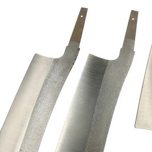 Lame de couteau de chef Kiritsuke courbée, qualité industrielle, en acier Sleipner traité thermiquement non modifiable, 60-62 HRC, pour cuisine, DIY, OEM - Product Image 5