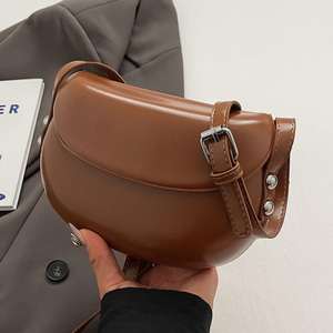 2025 Fashion Saddle Handbag, Women's Quality Leather Handbag, Women's Crossbody Bag - Product Image 6