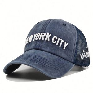 Customized Embroidery Gorras Washed Cotton Unisex Sports Baseball Cap With <b>Mesh</b> Outdoor Casual Baseball Cap <b>Net</b> Trucker Cap - Product Image 1