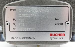 ปั๊มไฮดรอลิกเกียร์ Bucher รุ่น Qxm ซีรีส์ Qxm52-063r ประสิทธิภาพสูง ใช้น้ำมันภายใน สำหรับงานอุตสาหกรรม ประสิทธิภาพสูง - Product Image 4