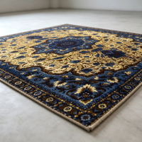 Tapis d'intérieur en velours fin à poils ras, motif pastoral, en fibre de polyester, imprimé 3D, antidérapant, lavable en machine, best-seller, élégant