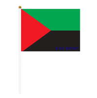 Drapeau de la Jamaïque, petit drapeau portable résistant aux intempéries en polyester pour la décoration de table, les événements scolaires, les matchs de football, les défilés, les célébrations