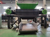 Déchiqueteur à double arbre Shengzhong pour ferraille, pneus, métal, plastique, déchiqueteur automatique à double arbre, traitement des déchets