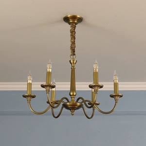 Candelabros de Estilo Americano y Francés en Color Cobre Antiguo, Candelabros Totalmente de Cobre, Estilo Moderno, Sencillo y Rústico, Individual - Product Image 3
